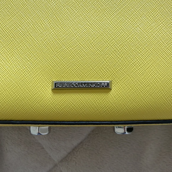 Rebecca Minkoff Avery Leather Crossbody in Capri Yellow - Picture 4 of 11